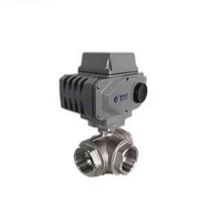 دریچه توپ ثابت فولاد ضد زنگ 2 راه 3PC Ss Mini Electric Ball Valve
