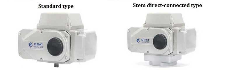 IP68 100nm On Off Electric Actuator برای شیر کوله ای شیر پروانه 1