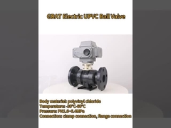 دریچه های توپ UPVC برای محلول های اسیدی و قلیایی. مقاومت در برابر خوردگی و دوام طولانی.