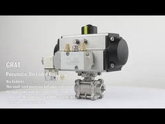 مهر و موم فلزی V Notch پنوماتیک شیر توپ فولاد ضد زنگ فشار بالا