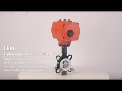 Exid II Bt4 ضد انفجار شیر پروانه الکتریکی IP68 فشار پایین