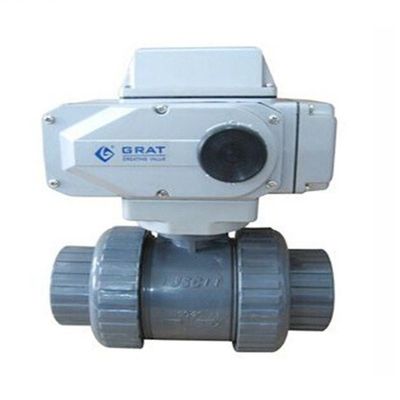 IP67 UPVC Ball Valve V Type الکتریکی Valve Ball Valve DIN استاندارد