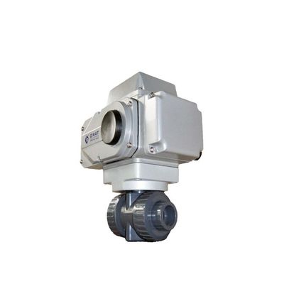 50mm 12V 3 اینچ پلاستیک UPVC شیر توپ الکتریکی Motorized Valve Valve