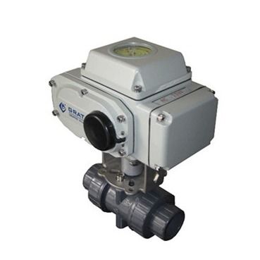 IP67 DC24V Dn50 شیر توپ CPVC الکتریکی با سیگنال بازخورد روشن و خاموش