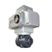 2 اینچ دو واحد UPVC شیر گلوله برقی برای آبیاری مزرعه